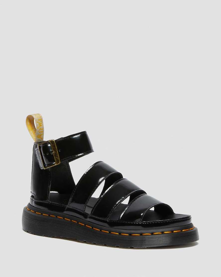 Dr. Martens Vegan Clarissa II Strap Naisten Sandaalit - Mustat Sandaalit [672-VHZRQX]